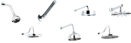 A Variety of Shower Heads