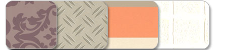 Examples of different patterns of wallpaper