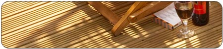 Decking a garden